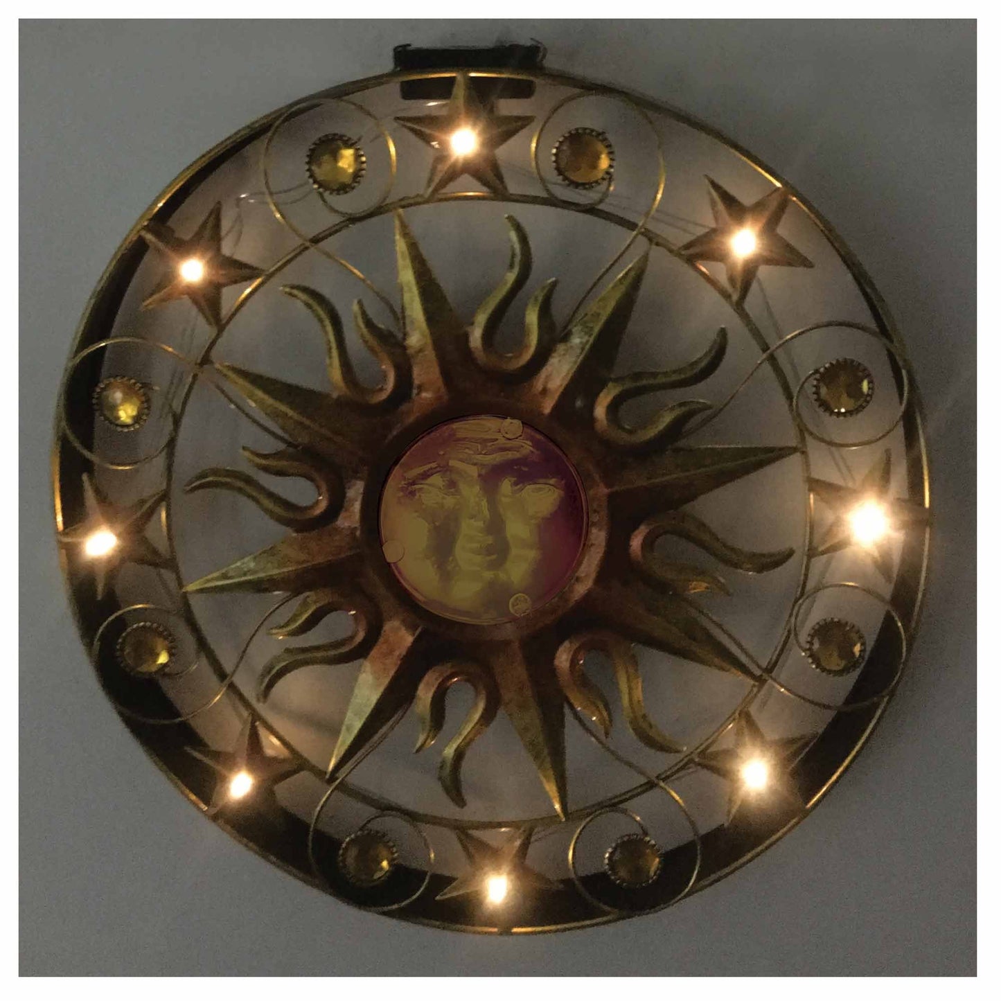 Wall Art - Sun Solar with Lights 45cm