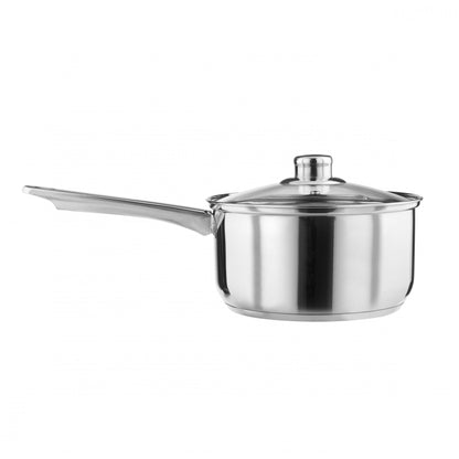 Lewis's Stainless Steel Mirror Finish Saucepan & Lid