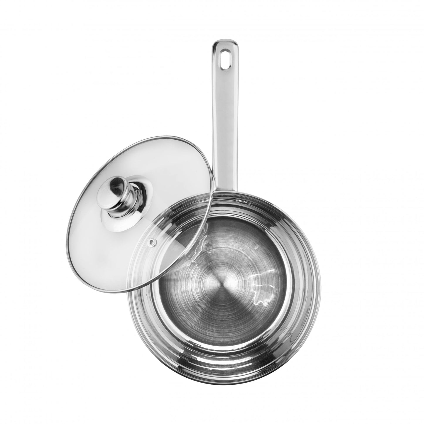 Lewis's Stainless Steel Mirror Finish Saucepan & Lid