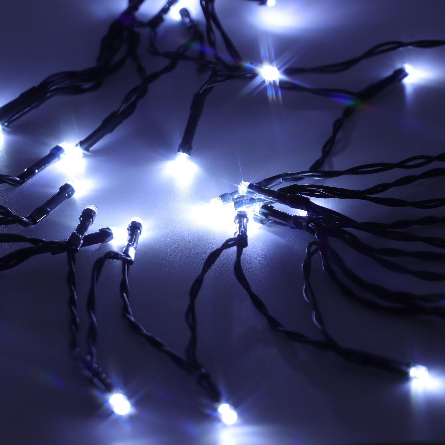 Christmas Sparkle Indoor and Outdoor Chaser Lights x 200 White LEDs - Mains Operated