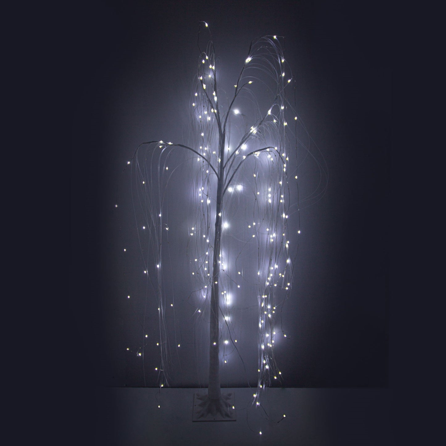 Christmas Sparkle Indoor Twinkling Willow Tree 6ft 1.8m with 360 Bright White LEDs Twinkling Willow Tree Bright White LED 8 Functions